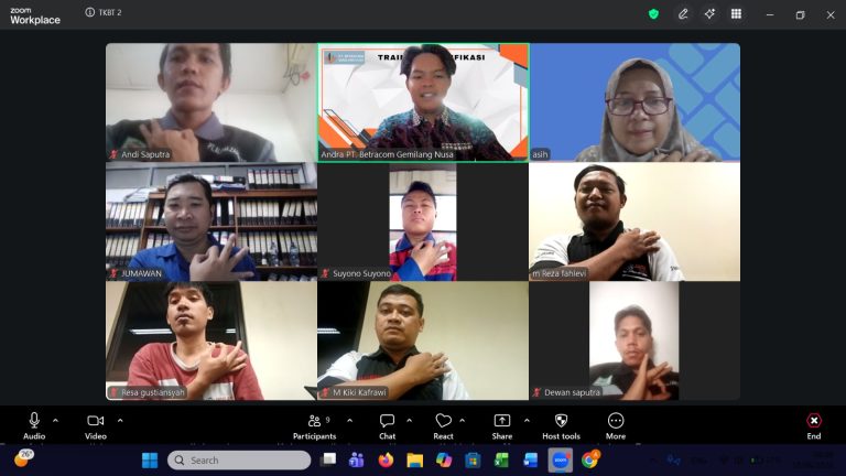 Pelaksanaan training TKBT2