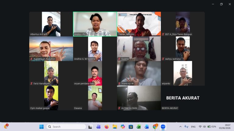 Pelaksanaan training TKBT2